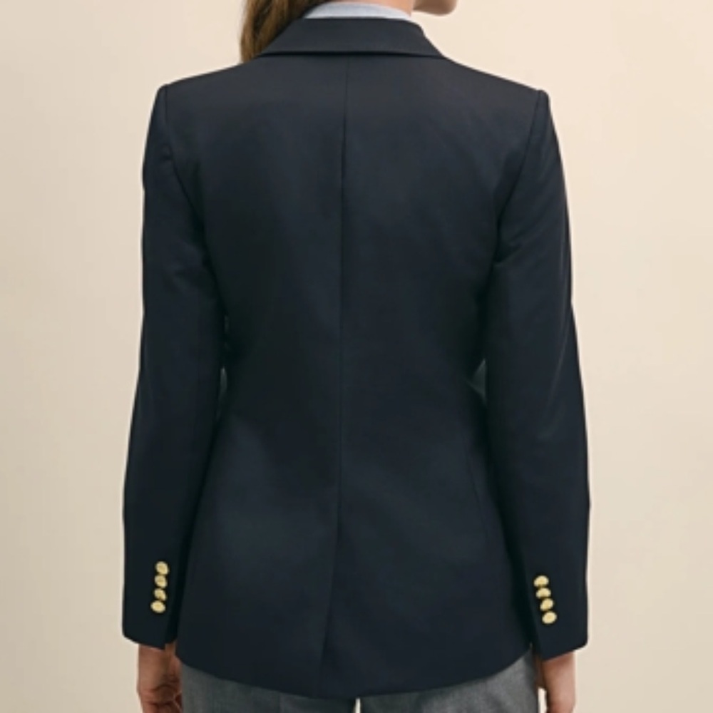 Brooks Brothers Wool Brooksease Black Blazer Jacket